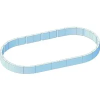 KWAD Poolwandisolierung Pool Protector T60, (28-St), für Ovalformbecken der Größe 610x360x132 cm