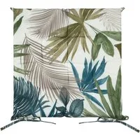 Eurofirany Stuhlkissen Wasserfeste Gartenkissen Gesteppte Punkte Einfarbig Gemustert 40x40 cm, Wasserdichte Sitzkissen Outdoor Kissen mit Schnürsenkeln