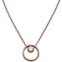 SKAGEN Kette mit Anhänger Schmuck Geschenk Edelstahl Halskette ELIN, mit Zirkonia (synth)