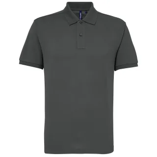 Asquith & Fox Herren Kurzarm Performance Blend Polo Shirt (Holzkohle)