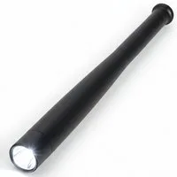 CEPEWA Taschenlampe Taschenlampe Handstablampe schwarz 4x44cm Alu Dauerlicht Blicklicht