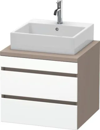 Duravit DuraStyle Konsolenwaschtischunterbau wandhängend Weiß & Basalt Matt 600x548x512 mm - DS53150 DS531501843