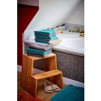 NATUREHOME Tritthocker DESIGN Tritthocker Hocker Buche 46 x 38 x 46 cm