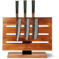 Küchenkompane Messer-Set Damascus Messerset mit magnetischem Messerblock - 4-teiliges Set (2-tlg)