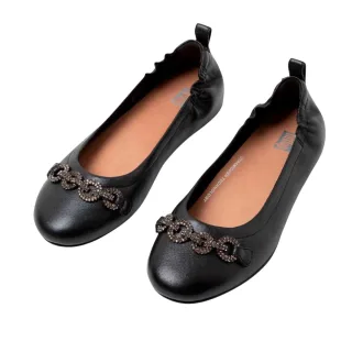 Fit Flop - "Allegro" Glitzer Ballerinas für Damen (Schwarz)