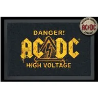 Rockbites Fußmatte Rockbites - Fußmatte Türmatte "AC/DC - Danger" Schwarz Nr. 21