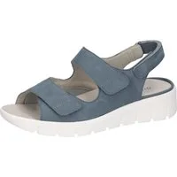 Waldläufer K-ADEA Soft Sandale Sommerschuh, Keilsandalette mit Klettverschlüsse, Extraweite K
