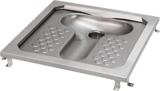 KWC Aquarotter Hock-WC, CAMPUS, Edelstahl, Spülrand, 755x200x755 mm, suizidhemmend, 2000108804 2000108804