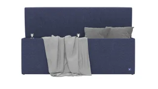 BRUNO Betttruhe 160cm in Blau | zusätzlicher Stauraum & elegantes Design