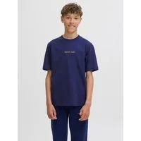 Jack & Jones Junior T-Shirt JORNORREBRO EMB TEE SS CN NOOS JNR Baumwolle, relaxed fit, Kurzarm