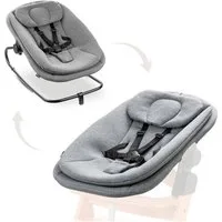 Hauck Babywippe Highchair Bouncer, Dark Grey Melange, für Alpha+, Beta+, Arketa