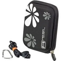 PEDEA Kameratasche Hardcase für Digitalkamera Kompaktkamera & Action Cams, Hardcase Schale, wasserabweisend, Zubehörfach, Karabine & Umhängeband