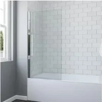 AQUALAVOS Badewannenaufsatz Badewannenaufsatz 8 mm Sicherheitsglas (ESG) mit Nanobeschichtung, Sicherheitsglas, nur für die Montage auf der linken Seite