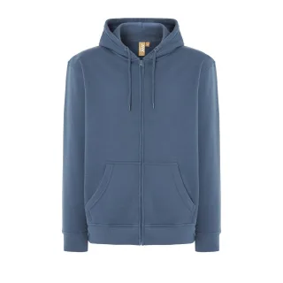 JHK - "Fuji" Hoodie mit durchgehendem Reißverschluss für Herren/Damen Unisex (Stahlblau)