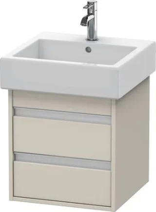 Duravit Ketho Waschtischunterbau wandhängend Taupe Matt 450x440x480 mm - KT663509191 KT663509191