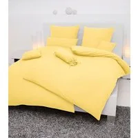 Janine Bettwäsche PIANO 0125 31, Seersucker 100% Baumwolle, uni, bügelfrei, Soft-Seersucker, 2 teilig, Markenreißverschluss, feinfädige Qualität, gekämmte Mako-Garne