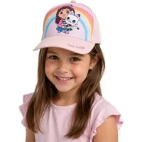 Gabby's Dollhouse Schirmmütze Gabby’s Dollhouse Mädchen Cap Rosa Basecap Schirmmütze Kinder Mädchen Cap Schule + Kita + Urlaub