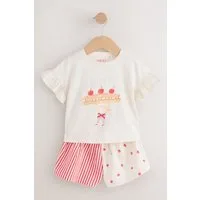 Next Shirt & Shorts Kurzärmeliges T-Shirt und Shorts im Set (2-tlg)