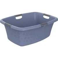 ROTHO Wäschewanne Rotho Wäschewanne Flowers 50 L horizon blue