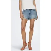 ONLY Jeanshotpants ONLPACY HW DNM SHORTS NOOS mit Destroyed Effekt