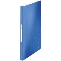 LEITZ Aktenordner 1 Sichtbuch mit 40 Hüllen WOW Präsentationsmappe - blau