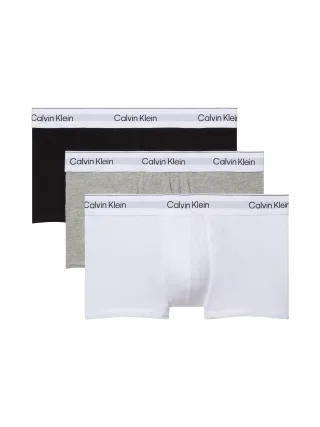 LOW RISE TRUNK 3PK grey heather/white/black - Gr. - S