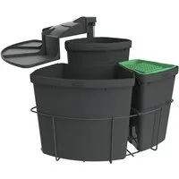 Naber Einbaumülleimer Abfallsammler Cabbi® 3 plus, anthrazit