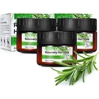 ALIVER Haarmaske Haarkur Haarpflege Rosmarin trockenes krauses gefärbtes Haar Bio Vegan, 3-tlg.