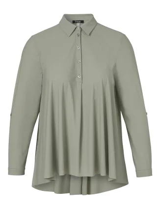 Frapp - Bluse Hemdkragen 1/1 Arm sage - Gr. - 48