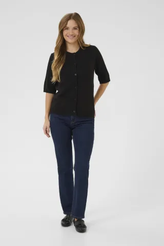 Strickjacke Regular fit black