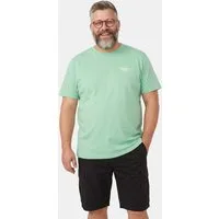 Men Plus T-Shirt T-Shirt Halbarm kleiner Print