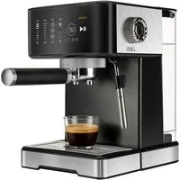 Vankel Espressomaschine TC51P 20 bar 1400 W Siebträgermaschine mit Milchaufschäumer, Touchscreen, Filtersieb, Kapseladapter, 1,7L Wassertank, Espresso, Cappuccino & Latte für Kaffee zu Hause