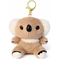 soma Schlüsselanhänger Koala Schlüsselanhänger Plüsch 12cm weich Kuscheltier Anhänger braun (Set, 1-tlg., Geschenk-Set), Extra weich mit stabilem Metallring und detailreichem Design