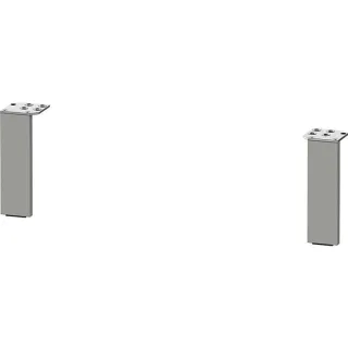 Duravit Sockelfuß UV999100000 15,2 x 4,4 x 1 cm, aluminium matt, 2 Stück