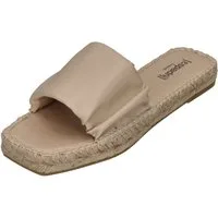espadrij l´originale CARRE RUFFLE Pantolette Beige