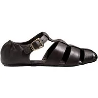 Next N. Premium flache Fischerschuhe aus Leder Sandale (1-tlg)