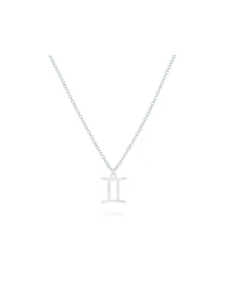 BEKA&BELL Anhänger mit Kette 925-Sterling Silber Glänzend 42cm Zwilling