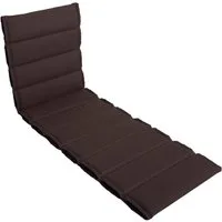 LILENO HOME Liegenauflage perfekt für Strandliege, Sonnenliege Auflage, Gartenliege Auflage, (1er Set), 1er Set Polster Auflage für Rollliegen in Braun, Sitzpolster waschbar