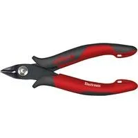 Seitenschneider Electronic, Schneid-Zange rot/schwarz, breiter, spitzer Kopf