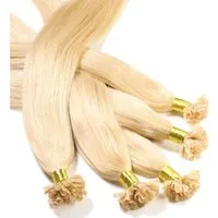 hair2heart Echthaar-Extension Bonding Extensions - glatt #9/0 Lichtblond 0.5g 30cm
