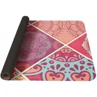Yate Yogamatte Yogamatte mit Naturkautschuk & Mikrofaser (185 x 68 cm), Rutschfest, Stabil, Faltbar