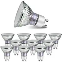 ZMH LED-Leuchtmittel GU10 LED Warmweiß 3.5W Leuchtmittel 110° Spot Nicht Dimmbar, GU10, 10 St., 3000k, Glühlampenäquivalent-Wattzahl 40W