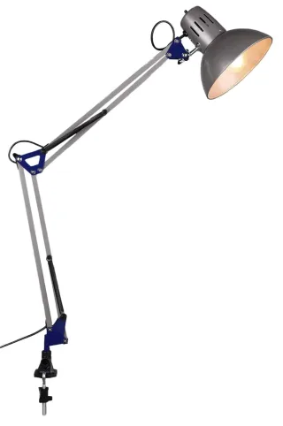 TRIO Klemmleuchte Tajo 5029010-47 alufarbig, für E27 max. 40 W