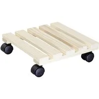 Wagner-System Pflanzenroller Wagner Multiroller Holz 30 x 30 cm natur