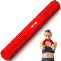 NEOLYMP Handmuskeltrainer Handtrainer Unterarmtrainer – Griffkraft & Rehabilitation –Therapy Bar (Hand Trainingsgerät inkl. Tragetasche, Übungsheft & E-Book), Grip Strength Trainer aus Silikon, rutschfest & langlebig