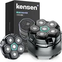 Kensen Haarschneider Glatzen Rasierer Herren Set, kensen Kopfrasierer mit Ersatzscherkopf