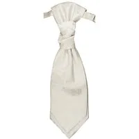 Paul Malone Krawatte Elegantes Herren Plastron floral Hochzeitskrawatte - vorgebunden ivory v41