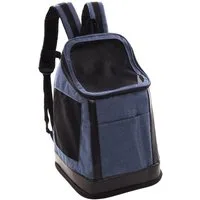 Flamingo Tiertransporttasche Rucksack Nestor blau