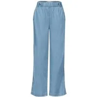 STREET ONE Chinohose Washed Wide Leg HW Flap Detail