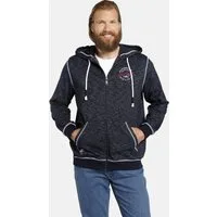 Jan Vanderstorm Kapuzensweatjacke JOKORA mit dekorativen Details